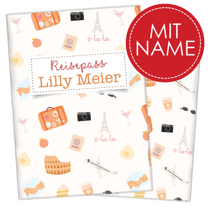 Sightseeing Reisepasshülle für Kinder Mit Personalisierung