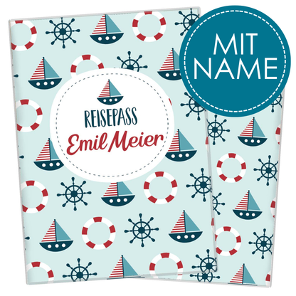 Maritim Reisepasshülle für Kinder Mit Personalisierung