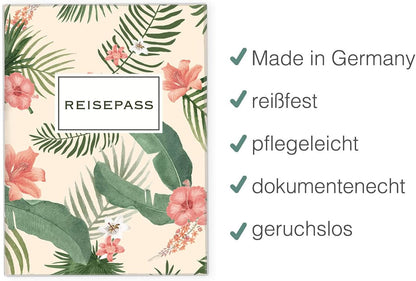 Palmen Reisepasshülle für Erwachsene und Kinder