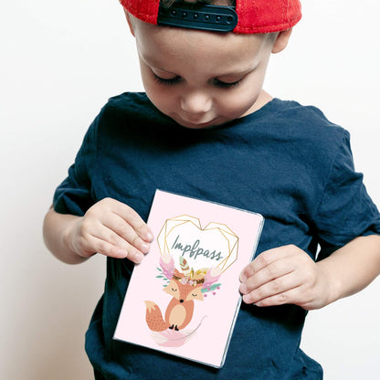 Boho Fuchs Rosa U-Heft und Impfpasshülle Ohne Personalisierung