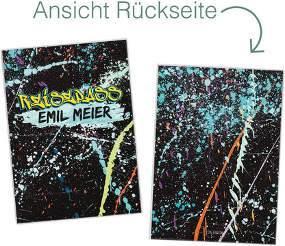 Graffiti Reisepasshülle für Erwachsene und Kinder Mit Namen