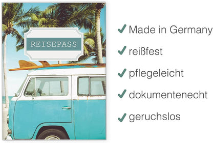 Camper Reisepasshülle für Erwachsene und Kinder