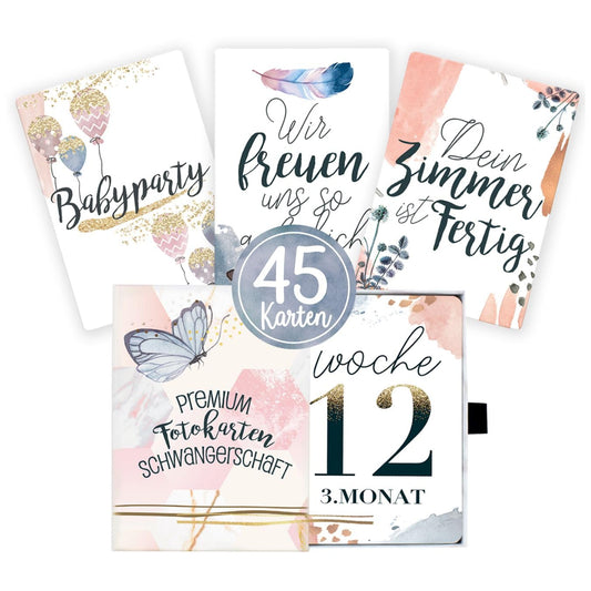 Glamour Splash 45 Meilensteinkarten für die Schwangerschaft