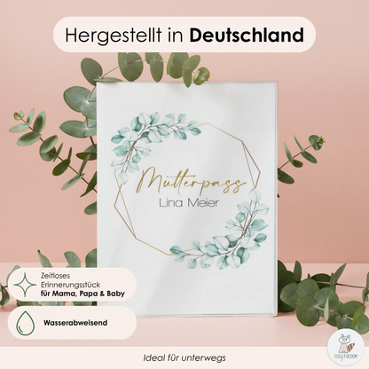 Eukalyptus Mutterpasshülle Mit Personalisierung
