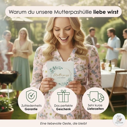 Eukalyptus Mutterpasshülle Mit Personalisierung