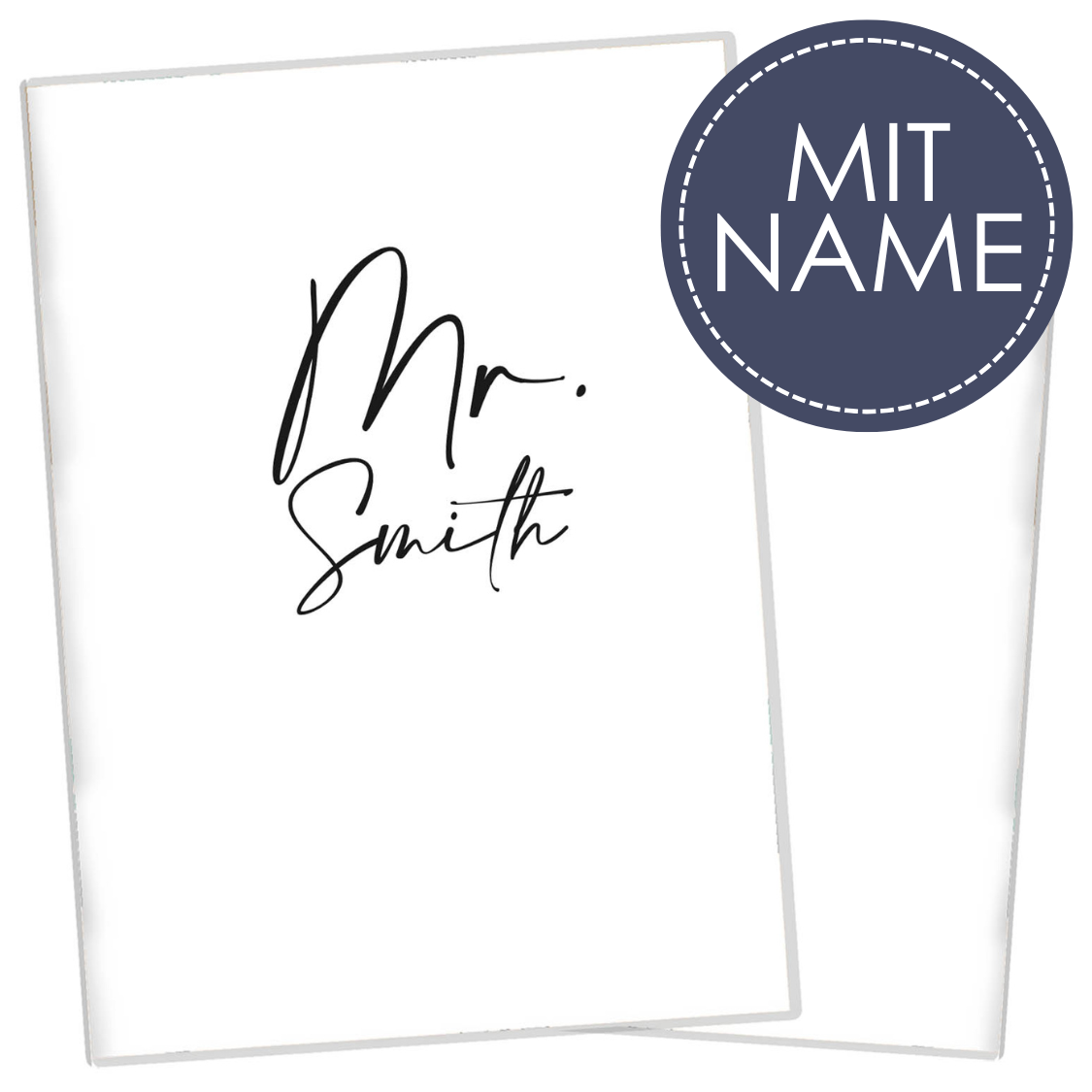 Mr. Reisepasshülle für Erwachsene und Kinder Mit Namen