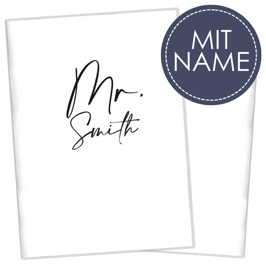 Mr. Reisepasshülle für Erwachsene und Kinder Mit Namen