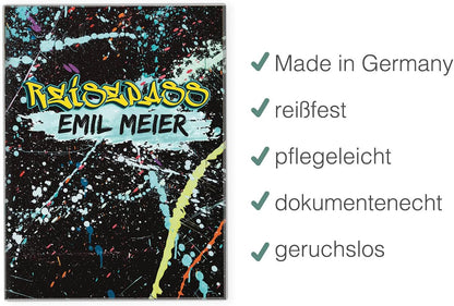 Graffiti Reisepasshülle für Erwachsene und Kinder Mit Namen
