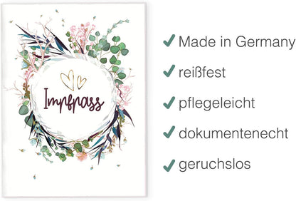 Flower Party Impfpasshülle für Erwachsene und Kinder