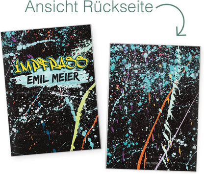Graffiti Personalisierbare Impfpasshülle für Erwachsene und Kinder