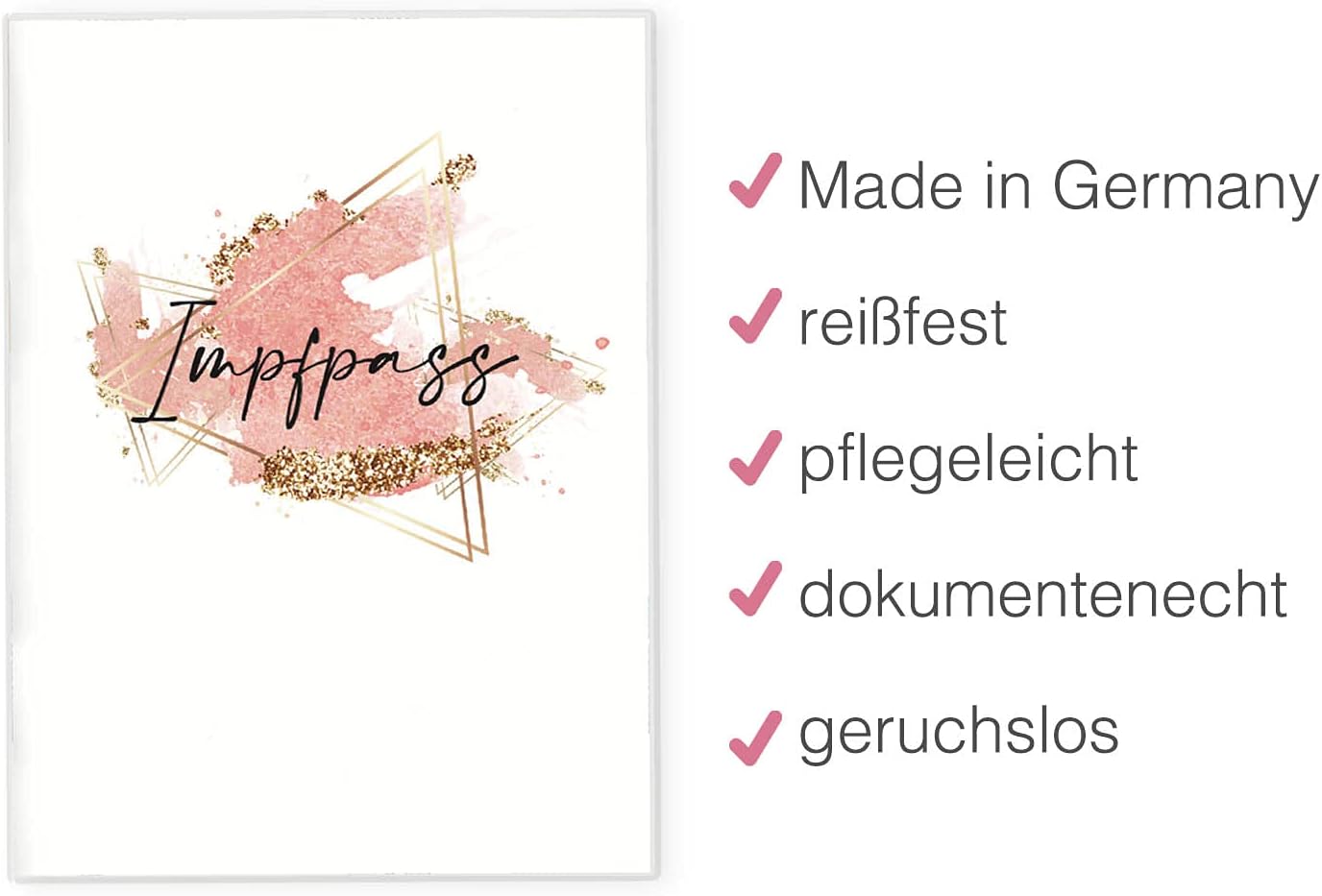 Glamour Splash Impfpasshülle für Erwachsene und Kinder