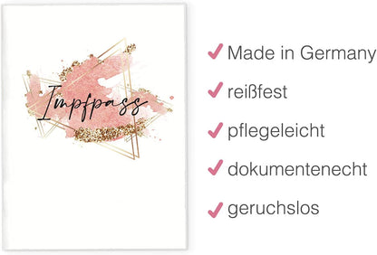 Glamour Splash Impfpasshülle für Erwachsene und Kinder
