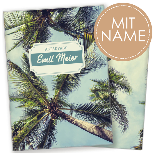 Holiday Sky Reisepasshülle für Erwachsene und Kinder Mit Namen