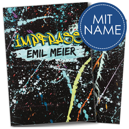 Graffiti Personalisierbare Impfpasshülle für Erwachsene und Kinder