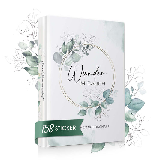 Floral Tagebuch für die Schwangerschaft