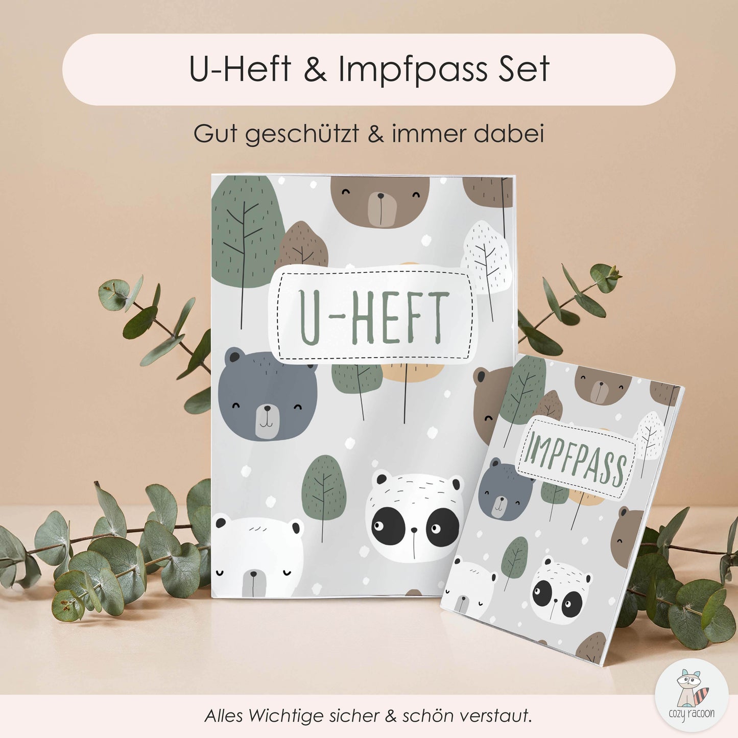 Bären U-Heft und Impfpasshülle Ohne Personalisierung