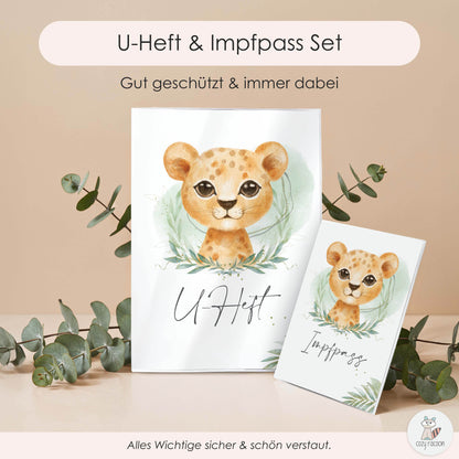 Löwen Junge U-Heft und Impfpasshülle Ohne Personalisierung