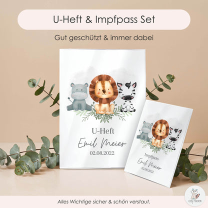 Wilde Freunde U-Heft und Impfpasshülle Mit Personalisierung