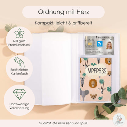 Safari U-Heft und Impfpasshülle Ohne Personalisierung