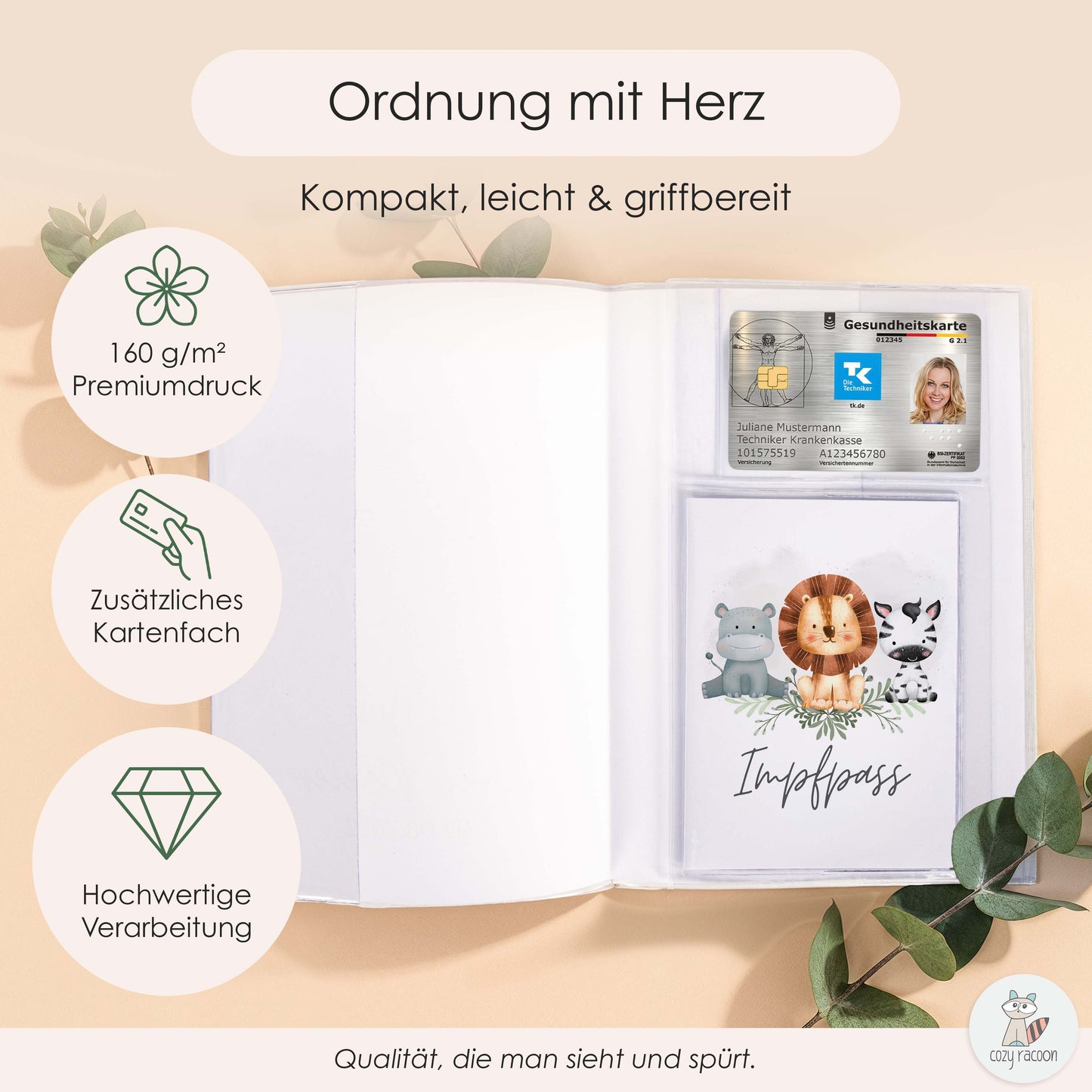 Wilde Freunde U-Heft und Impfpasshülle Ohne Personalisierung