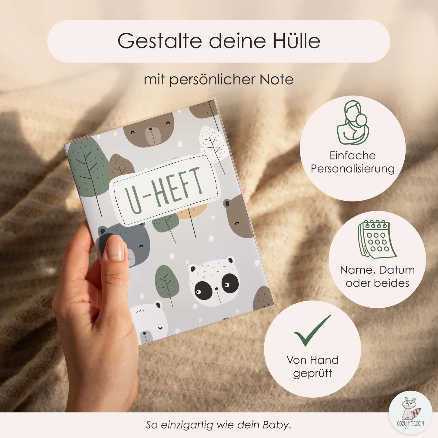 Bären U-Heft und Impfpasshülle Ohne Personalisierung