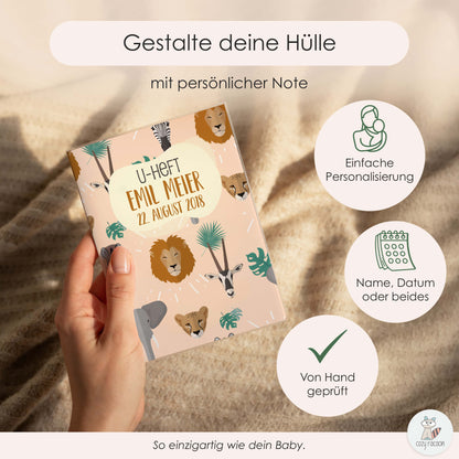 Safari U-Heft und Impfpasshülle Mit Personalisierung