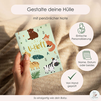 Zebra & Giraffe U-Heft und Impfpasshülle Ohne Personalisierung