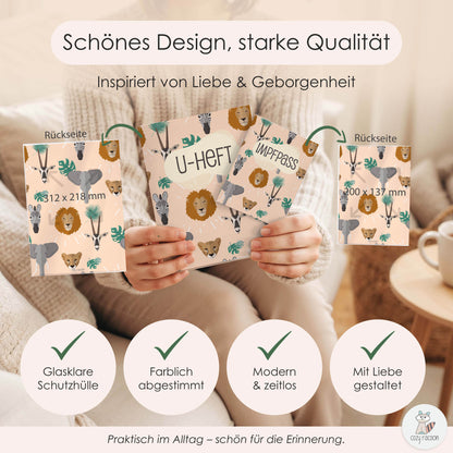Safari U-Heft und Impfpasshülle Ohne Personalisierung