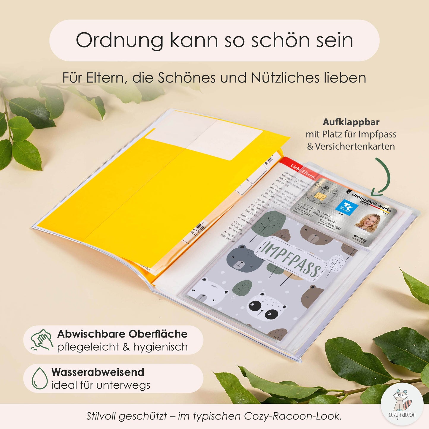 Bären U-Heft und Impfpasshülle Ohne Personalisierung