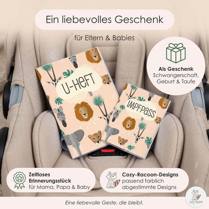 Safari U-Heft und Impfpasshülle Ohne Personalisierung