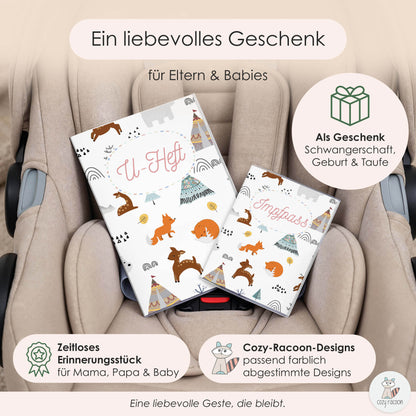 Waldtiere U-Heft und Impfpasshülle Ohne Personalisierung