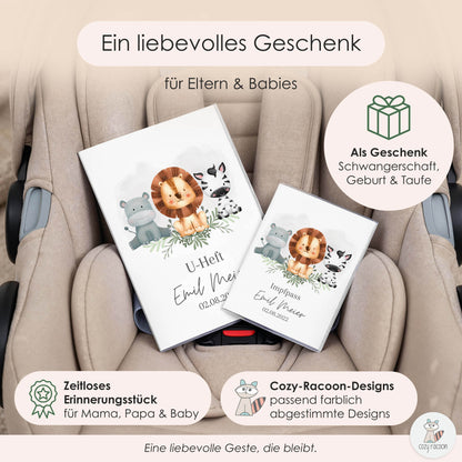 Wilde Freunde U-Heft und Impfpasshülle Mit Personalisierung