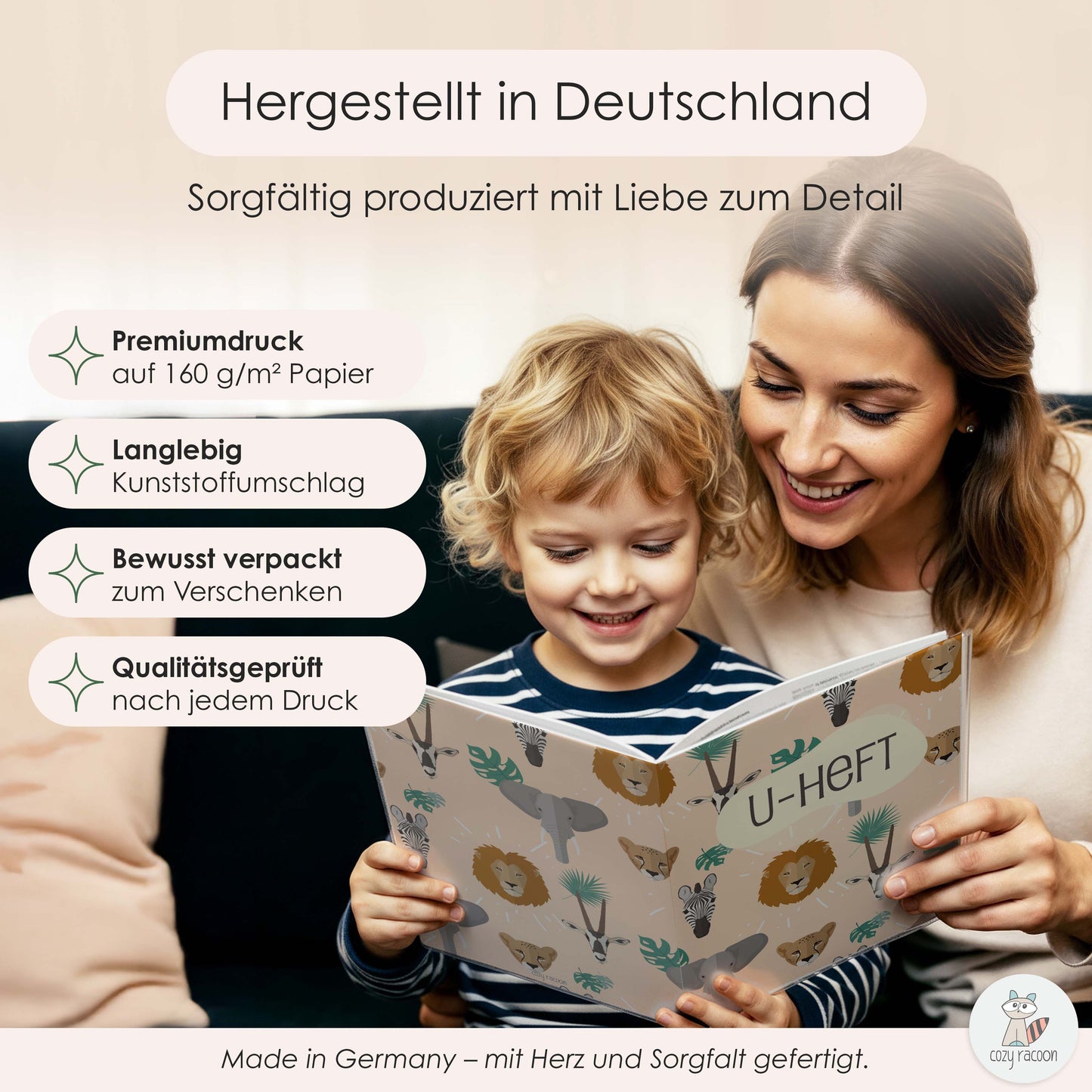 Safari U-Heft und Impfpasshülle Ohne Personalisierung
