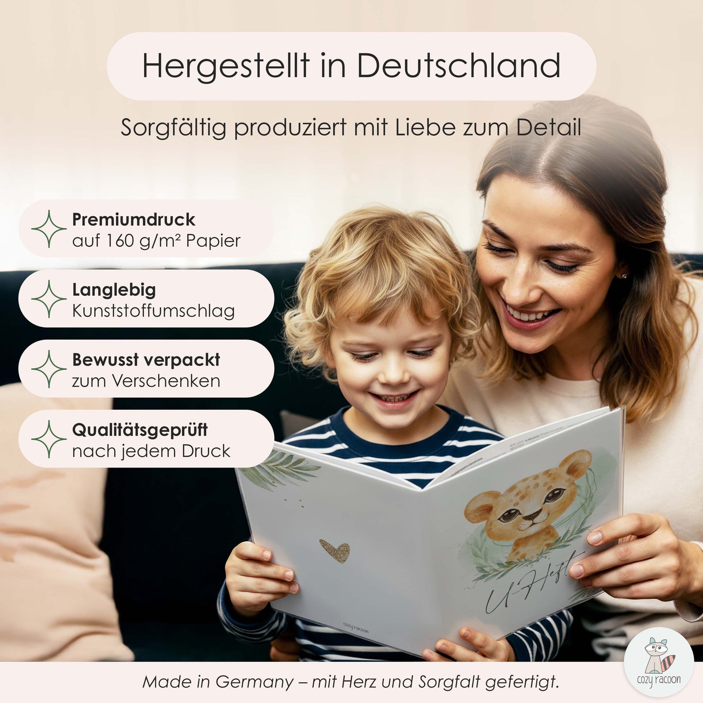 Löwen Junge U-Heft und Impfpasshülle Ohne Personalisierung