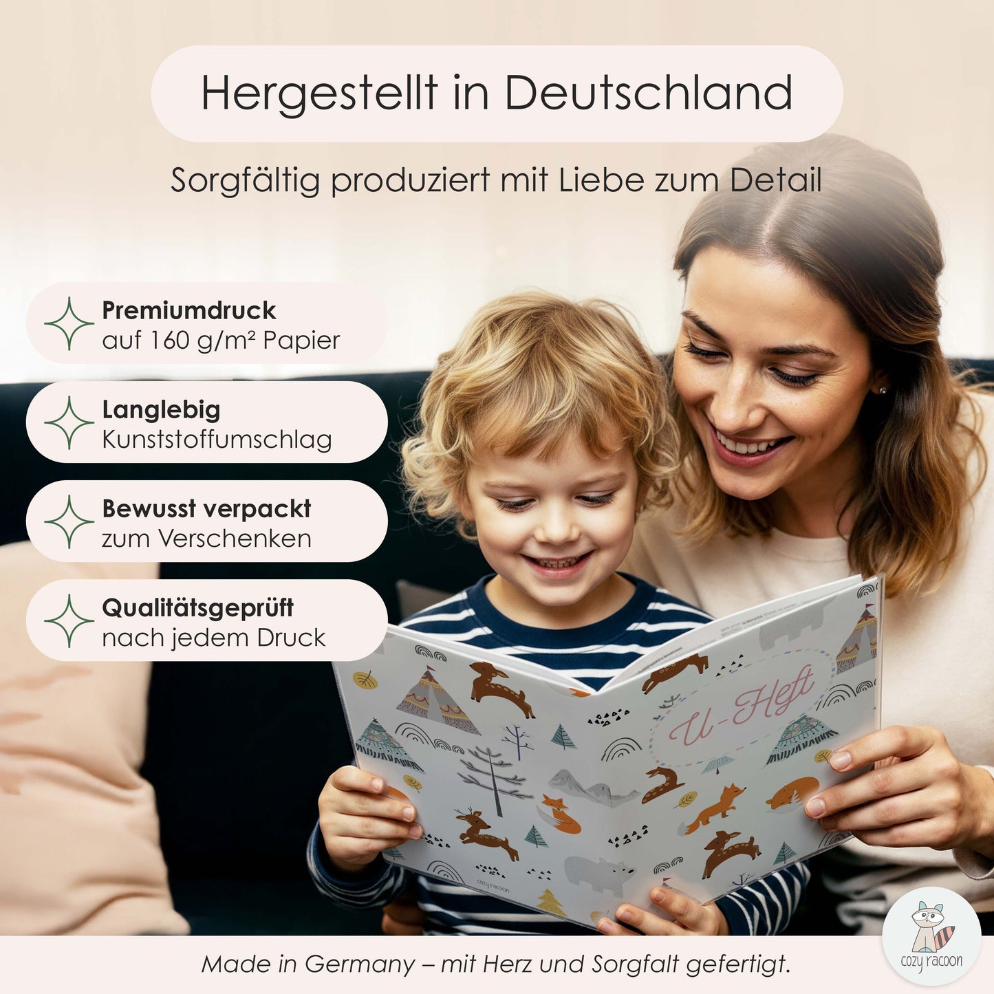 Waldtiere U-Heft und Impfpasshülle Ohne Personalisierung