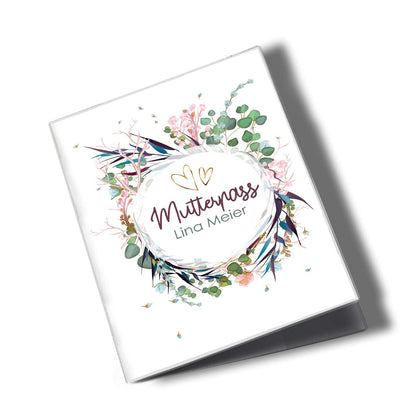 Flower Party Mutterpasshülle Mit Personalisierung