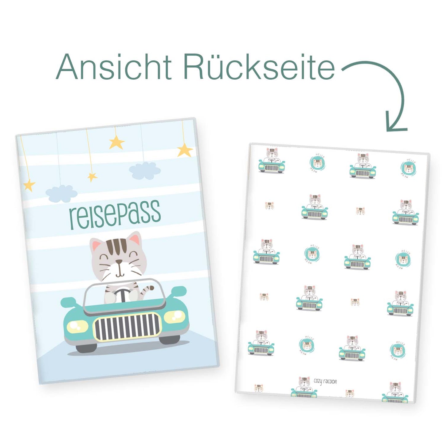 Cat Reisepasshülle für Kinder