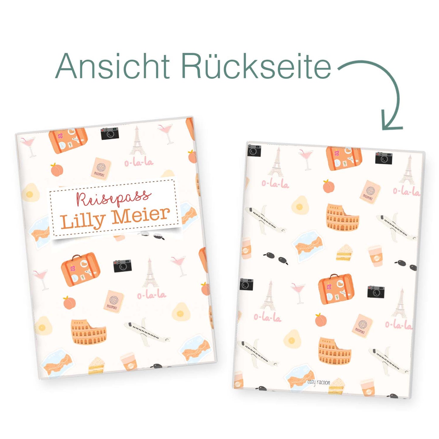 Sightseeing Reisepasshülle für Kinder Mit Personalisierung