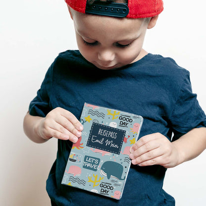 Ocean Reisepasshülle für Kinder Mit Personalisierung