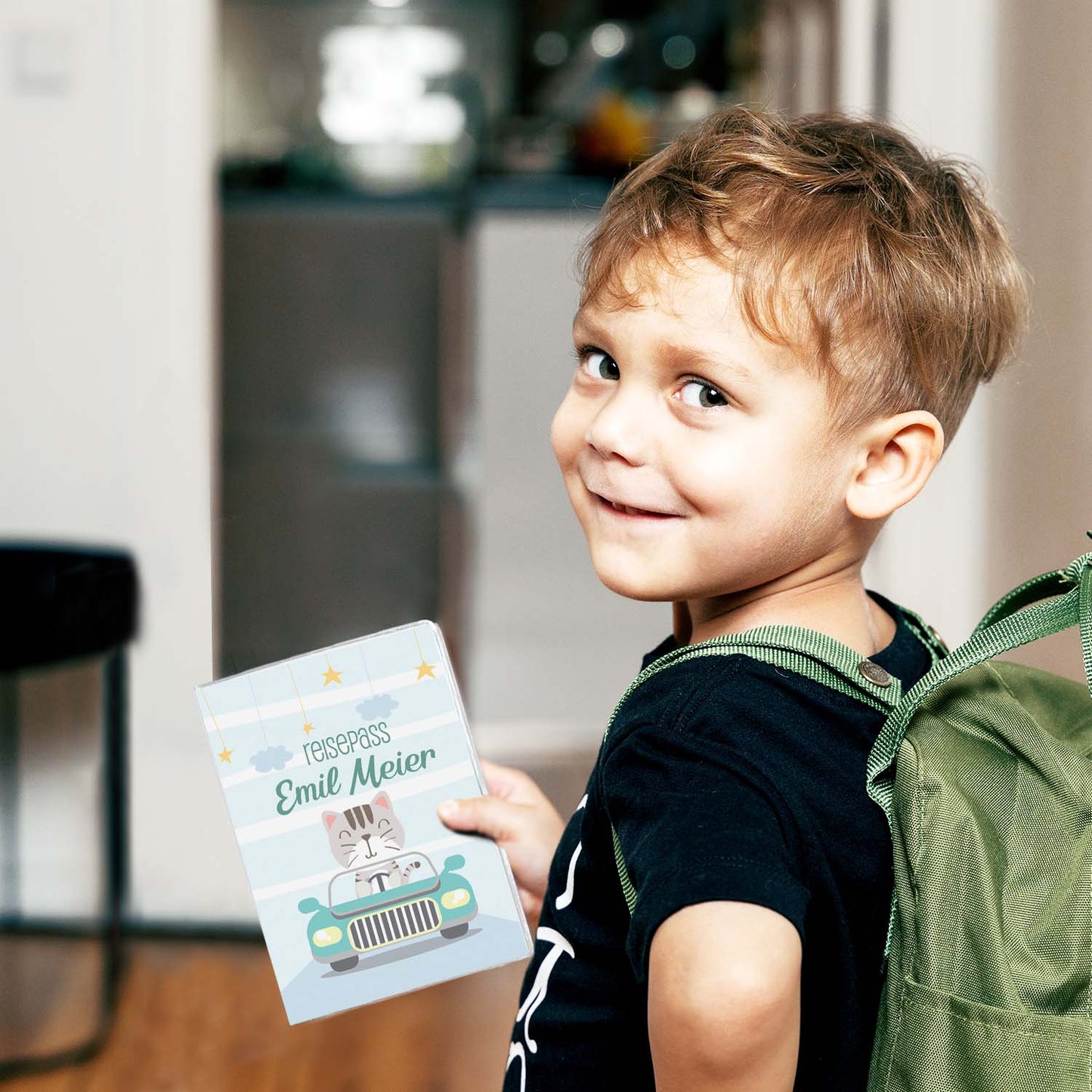 Cat Reisepasshülle für Kinder Mit Personalisierung