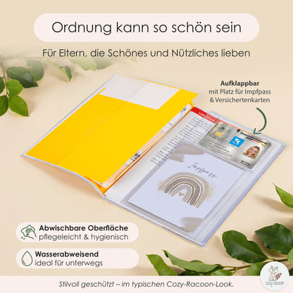 Wasserfarben Natural U-Heft und Impfpasshülle Ohne Personalisierung