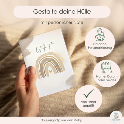 Wasserfarben Natural U-Heft und Impfpasshülle Ohne Personalisierung